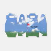 白いゴルフボールと草の中の旗 フェイバーボックス (折り畳みなし)