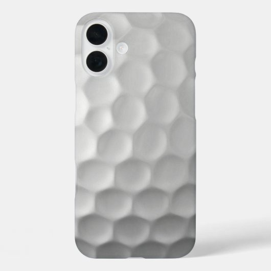 白いゴルフボールのディンプルテクスチャー Case-Mate iPhoneケース (裏面)
