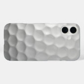 白いゴルフボールのディンプルテクスチャー Case-Mate iPhoneケース (裏面 (横))