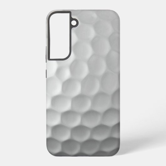 白いゴルフボールのディンプルテクスチャー SAMSUNG GALAXYケース (裏面)