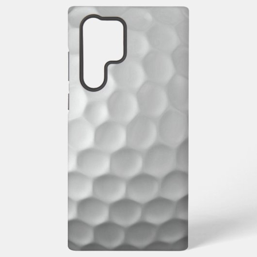 白いゴルフボールのディンプルテクスチャー SAMSUNG GALAXYケース (裏面)