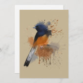 白いゴロゴロしたシャマバード 招待状 (正面/裏面)