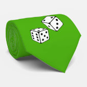 白いサイコロ ネクタイ (ロール)