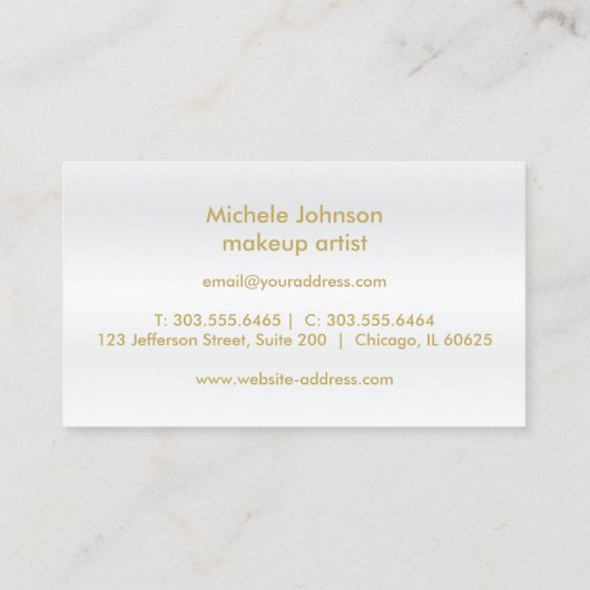 白いサテンのそうロイヤリティのパンチカードのピンクのグリッター ロイヤリティカード (裏面)