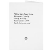 白いサテンクレーン (裏面)