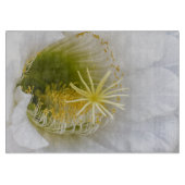 白いサボテンの開花 カッティングボード (正面)