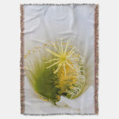 白いサボテンの開花 スローブランケット (正面縦)