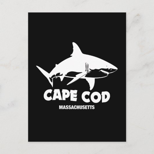 白いサメとス素晴らしキューバダイビング – Cape Cod ポストカード (正面)