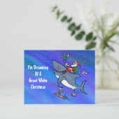 白いサメのク素晴らしリスマスの夢 シーズンポストカード (スタンド正面)