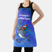 白いサメの素晴らしクリスマスを夢見て エプロン (インサイチュ)