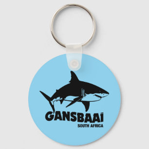 白いサメ素晴らしと泳ぐ – Gansbaai Diving キーホルダー
