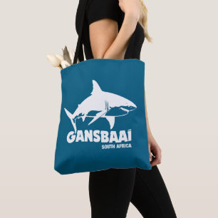 白いサメ素晴らしと泳ぐ – Gansbaai Diving トートバッグ