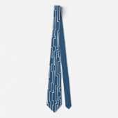 白いサーキットライン ネクタイ (正面)