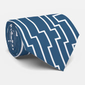 白いサーキットライン ネクタイ (ロール)