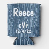 白いサーキットライン 缶クーラー (正面)