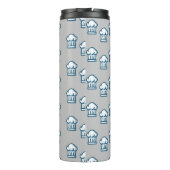 白いシェフがグレーの帽子 タンブラー (裏面)