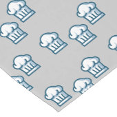 白いシェフがグレーの帽子 ミディアムテーブルランナー (コーナー)