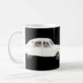 白いシトロエン 2CV コーヒーマグカップ (左)
