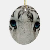 白いシベリアトラ セラミックオーナメント (右)