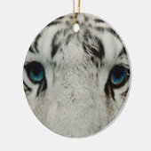 白いシベリアトラ セラミックオーナメント (左)