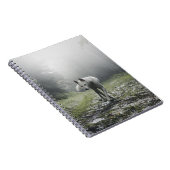 白いシベリアンハスキーノート ノートブック (右側)