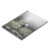 白いシベリアンハスキーノート ノートブック (左側)