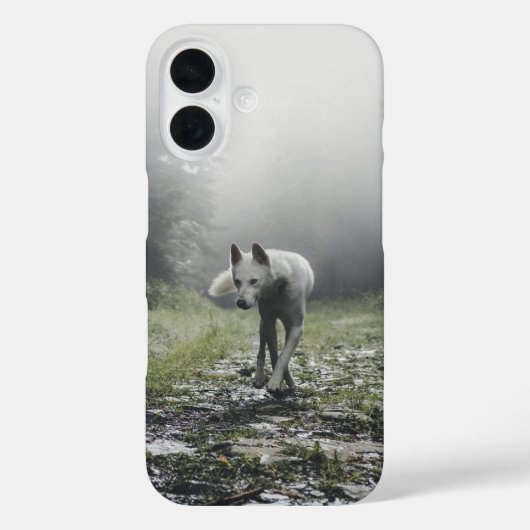 白いシベリアンハスキー Case-Mate iPhoneケース (裏面)