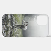 白いシベリアンハスキー Case-Mate iPhoneケース (裏面 (横))