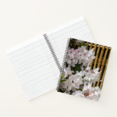 白いシャクナゲの花と竹垣の花 ノートブック (内部)