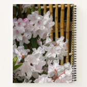 白いシャクナゲの花と竹垣の花 ノートブック (裏面)