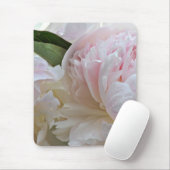 白いシャクヤクのマウスパッド マウスパッド (マウス)