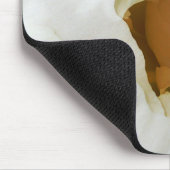 白いシャクヤクのマウスパッド マウスパッド (コーナー)