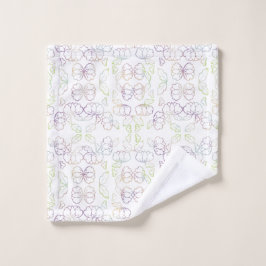 白いシャクヤク ウォッシュタオル