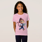 白いシャツとネクタイのサル、ハッピーバースデー、b tシャツ (正面フル)