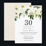 白いシャンパンの花30th誕生日パーティー 招待状<br><div class="desc">White Champagne Flowers 30th Birthdayパーティの招待状ニッチとネストストアのマッチングコレクションを参照</div>
