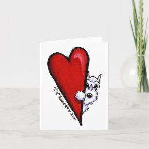 白いシュナウツァー愛 カード