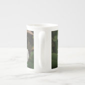 白いショウガユリ ボーンチャイナマグカップ (裏面)