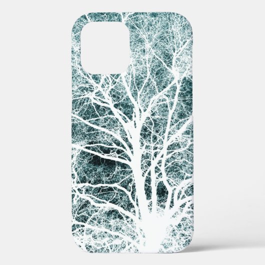白いシルエットの木のケース – メイトiPhoneケース Case-Mate iPhoneケース (裏面)