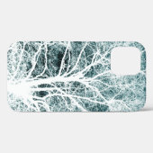 白いシルエットの木のケース – メイトiPhoneケース Case-Mate iPhoneケース (裏面 (横))