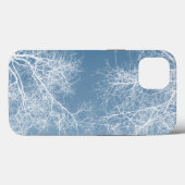 白いシルエットの木ケースメイトiPhoneケース Case-Mate iPhoneケース (裏面 (横))