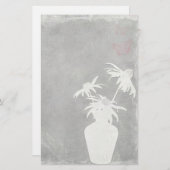 白いシルエット 便箋 (正面/裏面)