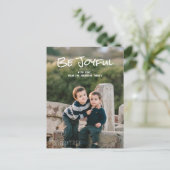 白いシンプルの台本が楽しい写真はがき ポストカード (スタンド正面)