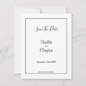 白いシンプル枠付き日付の保存 (正面)