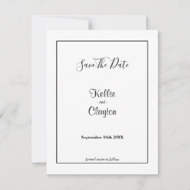 白いシンプル枠付き日付の保存