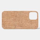 白いシートの上に置かれた茶色のパーラップ。抽象芸術バック Case-Mate iPhoneケース (裏面 (横))
