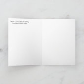 白いジャーマン・シェパード犬 カード (内部)