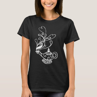 白いジンのランプ Tシャツ