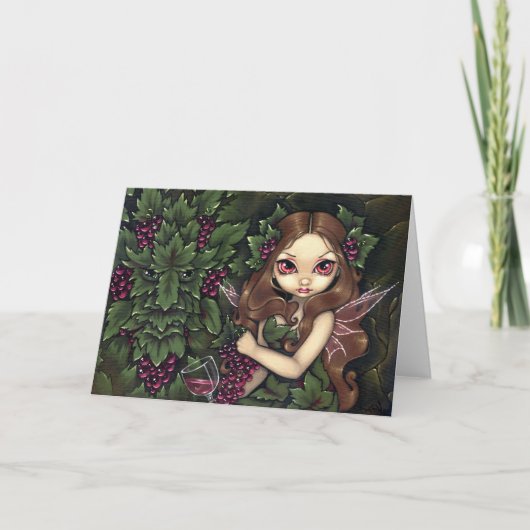 "白いジンファンデル"の挨拶状 カード (正面)