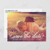 白いスかわいらしクリプト写真はがきを保存する 案内ポストカード (正面/裏面)