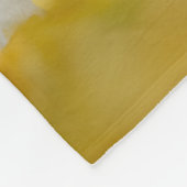 白いスイスの羊飼い犬の写真のかわいい毛皮で覆われた友人" フリースブランケット (角)